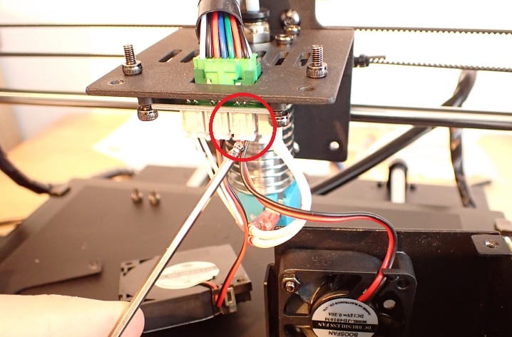 Anycubic Mega S Fan Guide Hot-End, PSU,