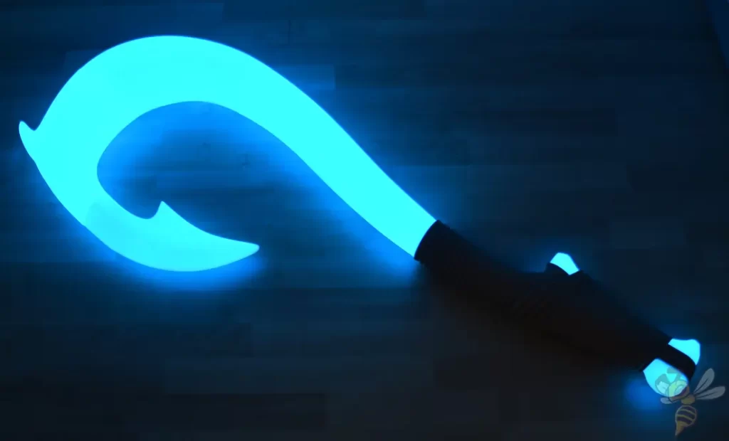 Maui's glowing fishhook from Moana, 3D printed