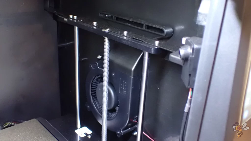 Photo of the layer cooling of the Qidi Tech Q1 Pro.